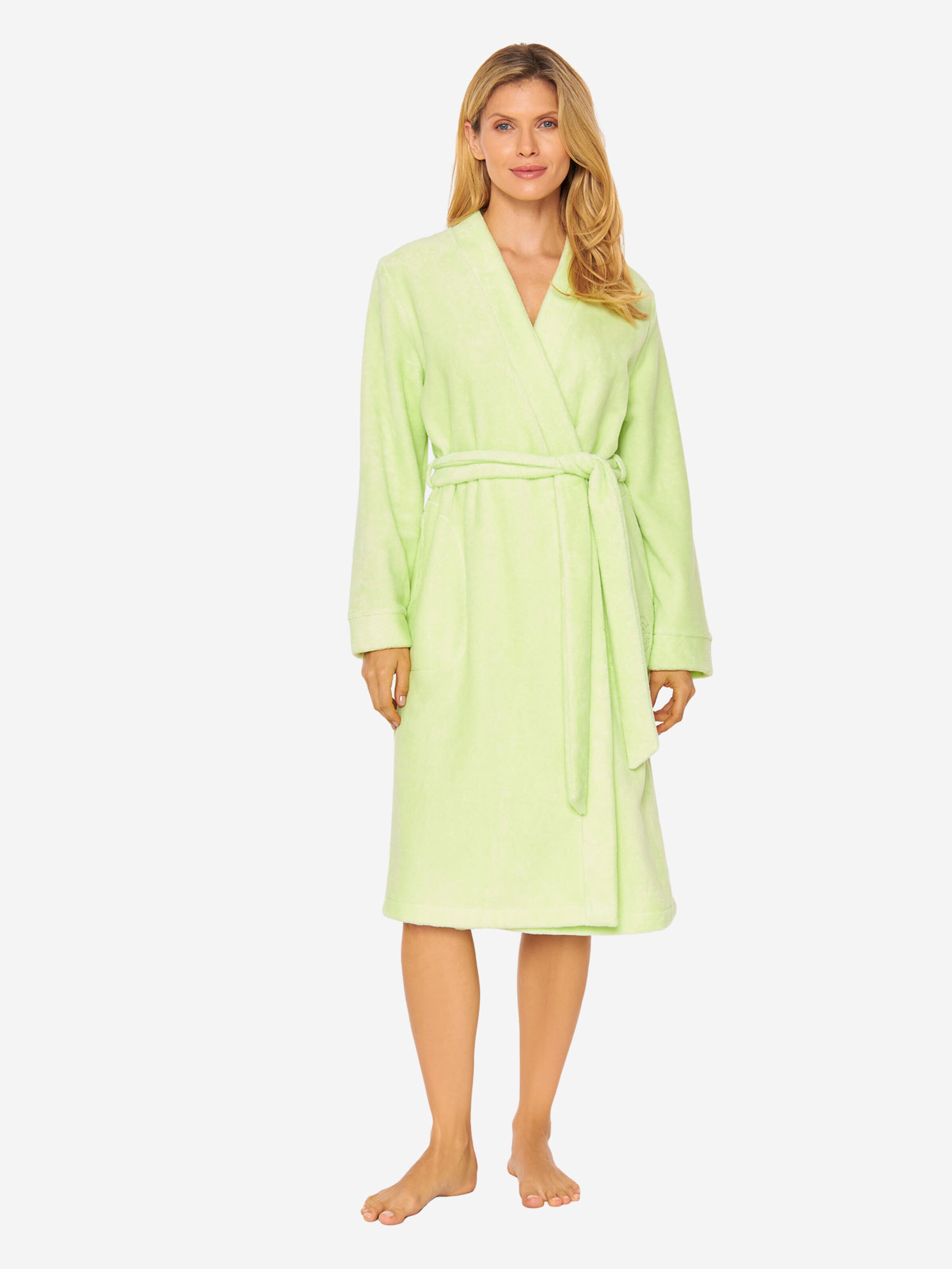 FÉRAUD PARIS Short Bathrobe ' Spa-Mantel ' in Yellow: front