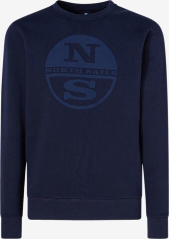 North Sails Sweatshirt in Blauw: voorkant