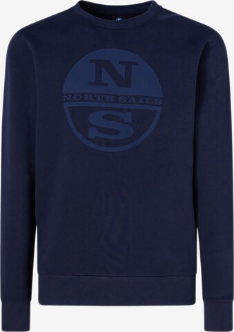 North Sails Sweatshirt in Blue: front