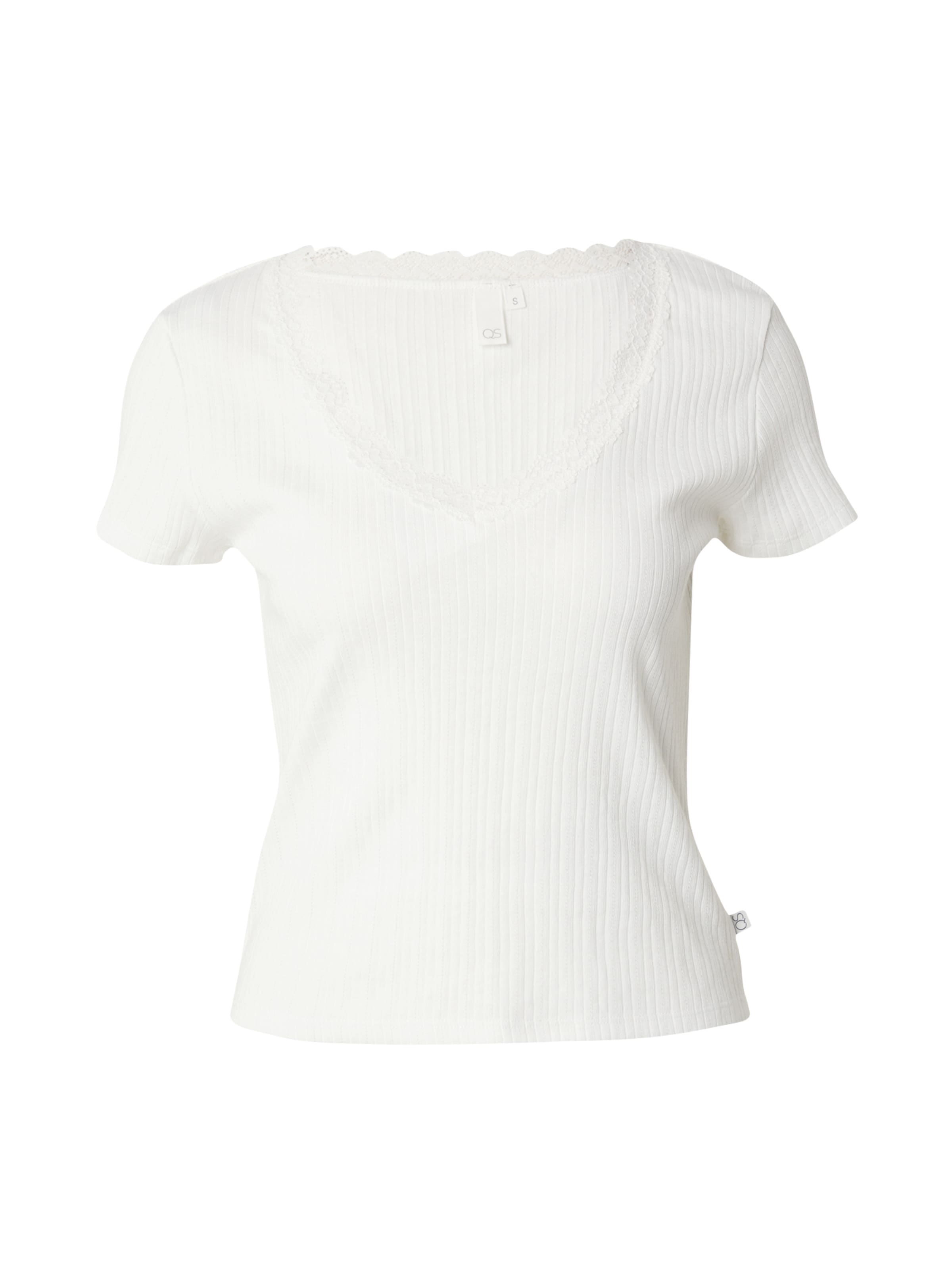 QS T-Shirt in Weiß: Vorderseite