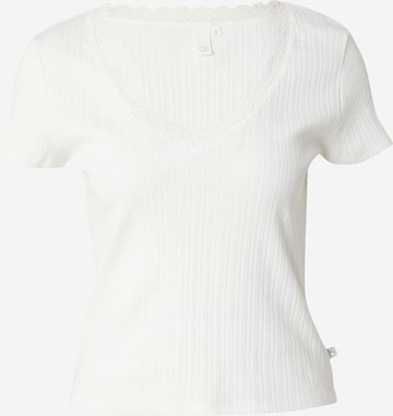 QS T-Shirt in Weiß: Vorderseite