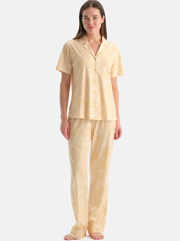 Dagi Pyjama in Gelb: Vorderseite