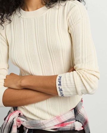 Pullover 'Anna' di Pepe Jeans in bianco