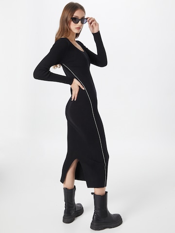 Calvin Klein Regular Gebreide jurk in Zwart