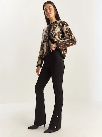 Flared Leggings di Bianco Lucci in nero