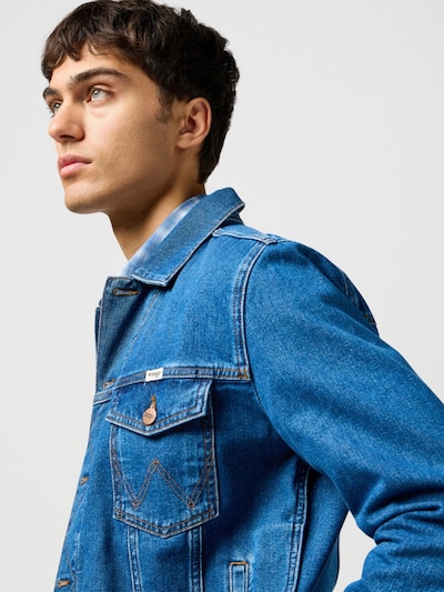 WRANGLER Between-Season Jacket 'Wrangler Classic Jacket Stonewash 112362737' in S in Blue denim, Item view