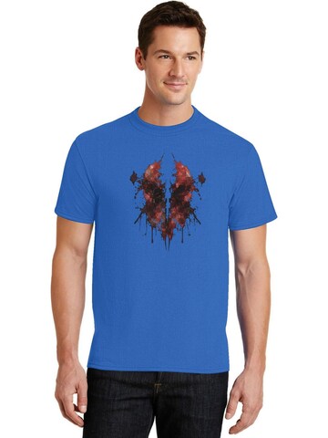 HUSKSWARE Shirt 'Grafik' in Blue: front