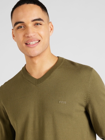 Pull-over 'Pacello' BOSS Black en vert