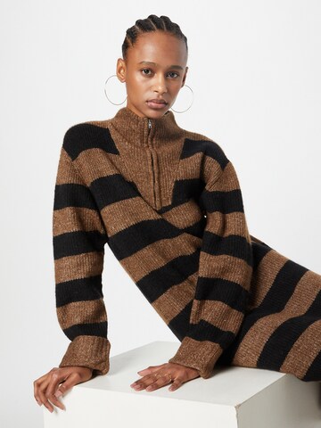 OBJECT Knitted dress in Brown