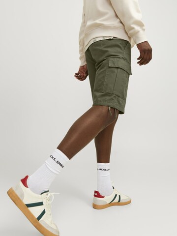 JACK & JONES Свободный крой Брюки-карго 'JPSTCole Barkley' в Зеленый