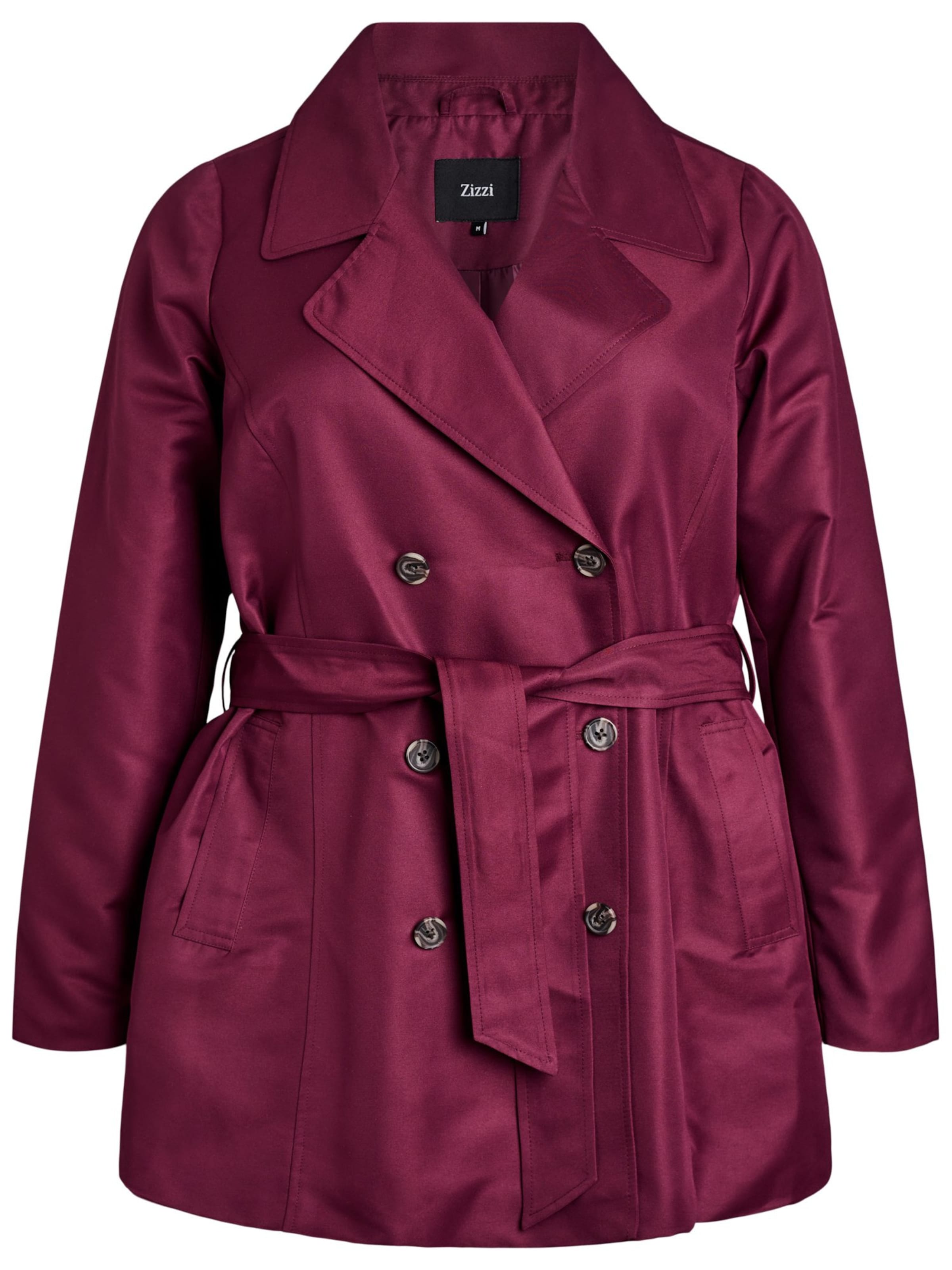 sarkans Zizzi Starpsezonu mētelis 'CASELIN': no priekšpuses