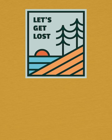 watabout.kids Shirt 'Let's Get Lost' in Yellow