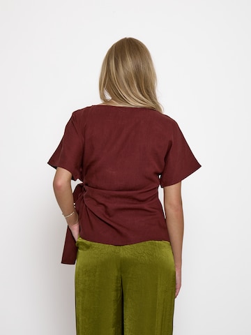 Haut 'Rebecca' Peppercorn en rouge
