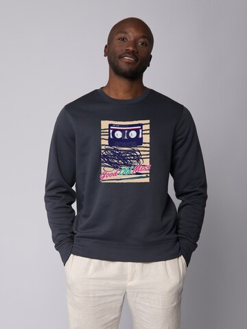 Felpa ' Good Old Mess ' di Watapparel in grigio: frontale