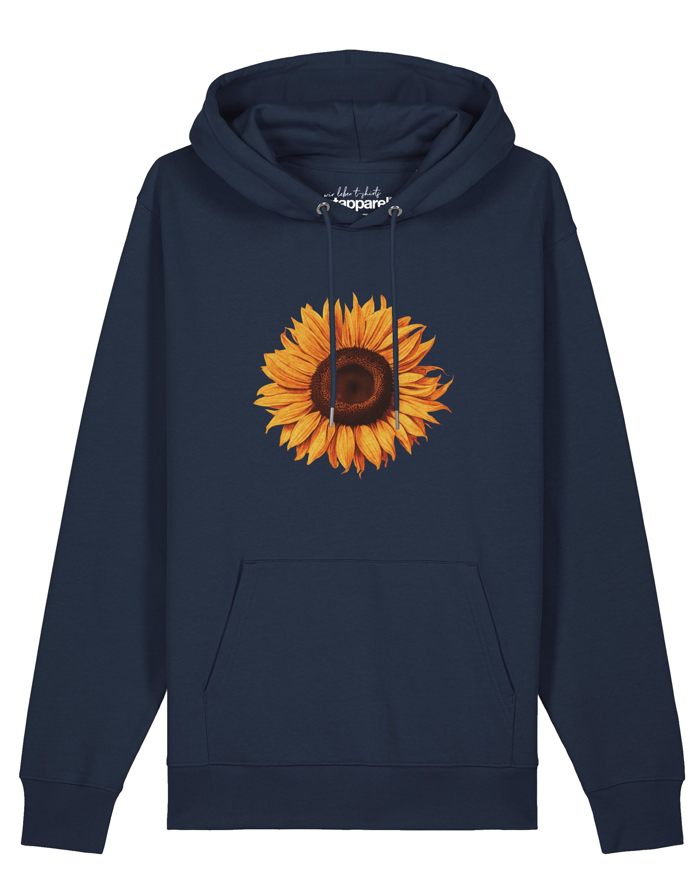 Watapparel Sweatshirt ' Sonnenblume ' in Blauw: voorkant