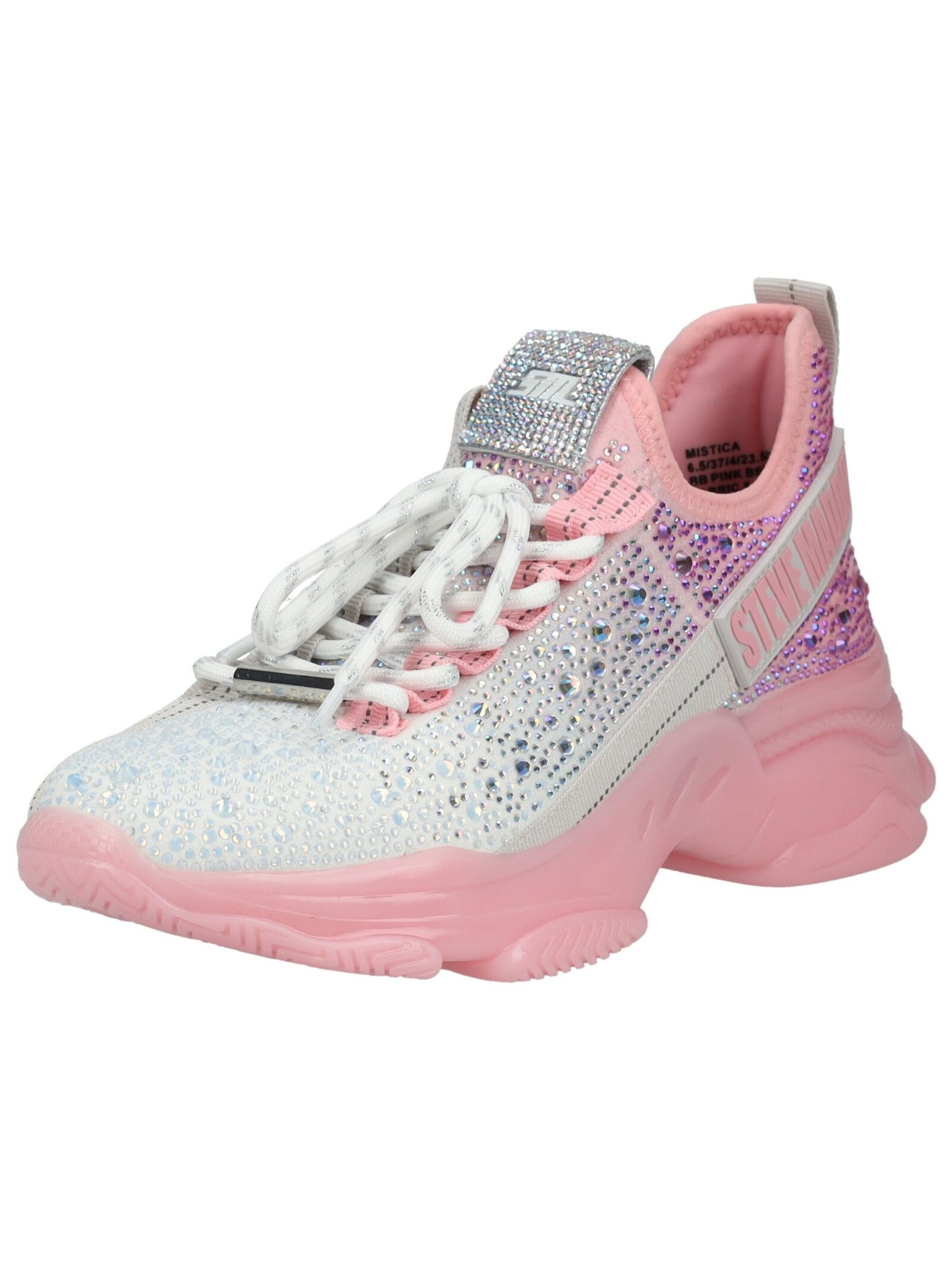 STEVE MADDEN Platform trainers in Pink: front