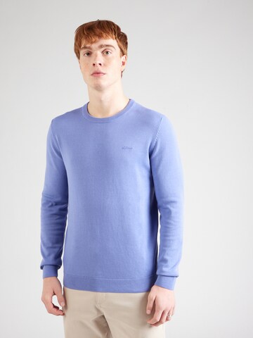 s.Oliver Pullover in Blau: Vorderseite