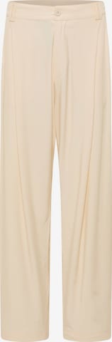Carlo Colucci Regular Trousers 'Fasolt' in Beige: front