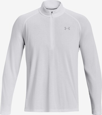 UNDER ARMOUR Performance Shirt 'Streaker' in White: front