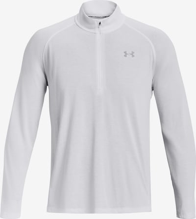 UNDER ARMOUR Sportshirt 'Streaker' in silber / weiß, Produktansicht