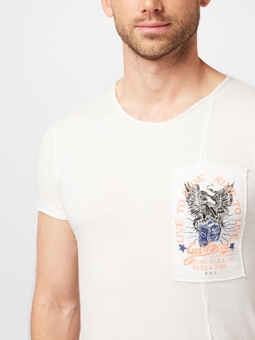 T-Shirt 'GOD OF SPEED' Key Largo en blanc