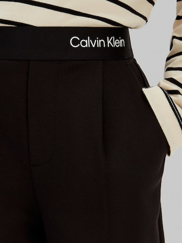 Wide Leg Pantalon 'Milano' Calvin Klein Jeans en noir