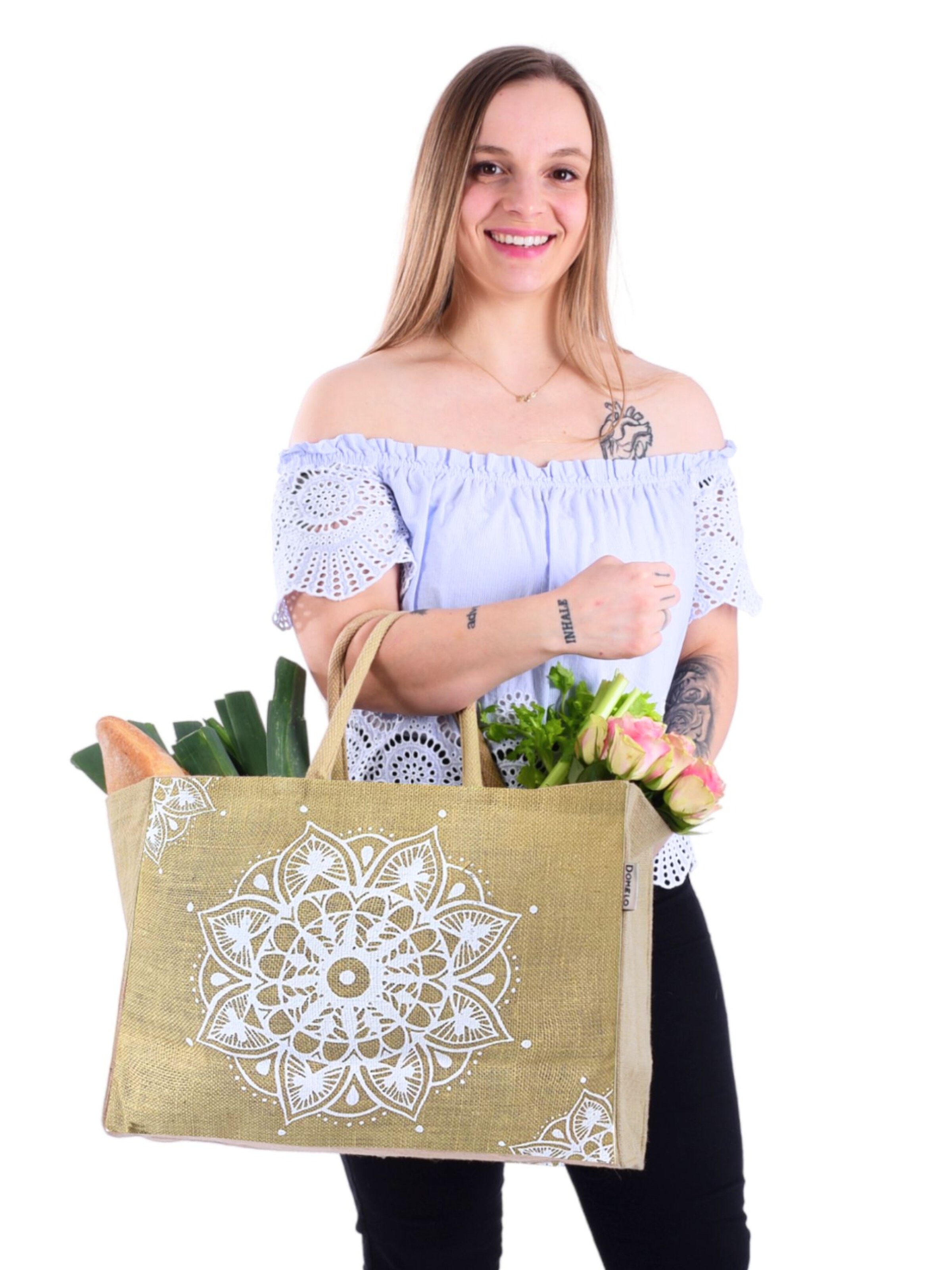 DOMELO Beach Bag 'Domelo' in Beige