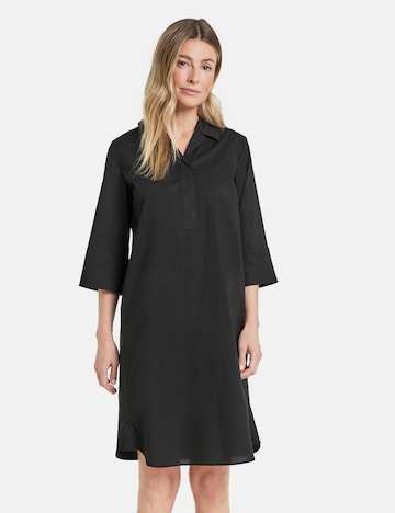 GERRY WEBER Košilové šaty – černá: přední strana