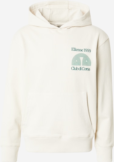 ELLESSE Sweater majica u smaragdno zelena / prljavo bijela, Pregled proizvoda