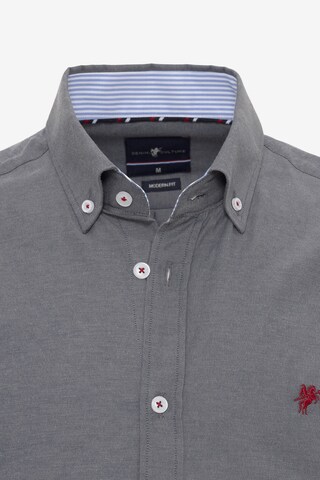 Regular fit Camicia 'CURTIS' di DENIM CULTURE in grigio