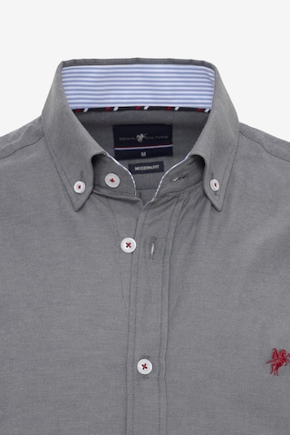 DENIM CULTURE - Ajuste regular Camisa 'CURTIS' en gris