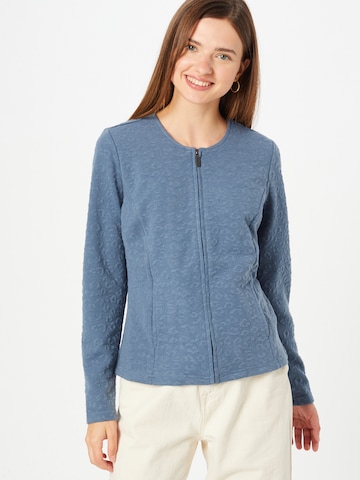 Fransa Gebreid vest 'FRBECARDI 1' in Blauw: voorkant