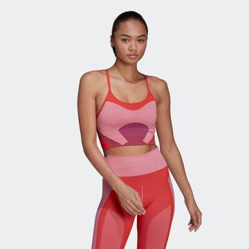 ADIDAS BY STELLA MCCARTNEY Low Support Sports Bra 'Stella McCartney TrueStrength' in Pink: front