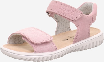 SUPERFIT Sandal 'SPARKLE' i rosa: framsida
