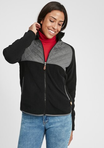 Oxmo Sweatjacke 'Malin' in Schwarz: Vorderseite