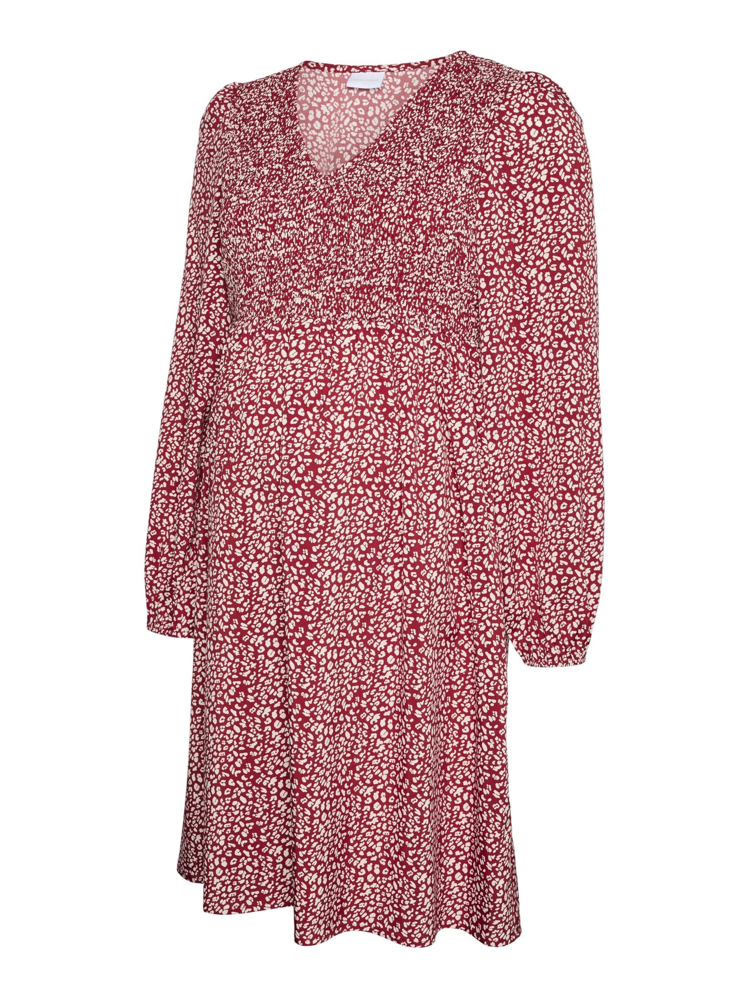 Robe 'MLAdelaine' MAMALICIOUS en rouge : devant