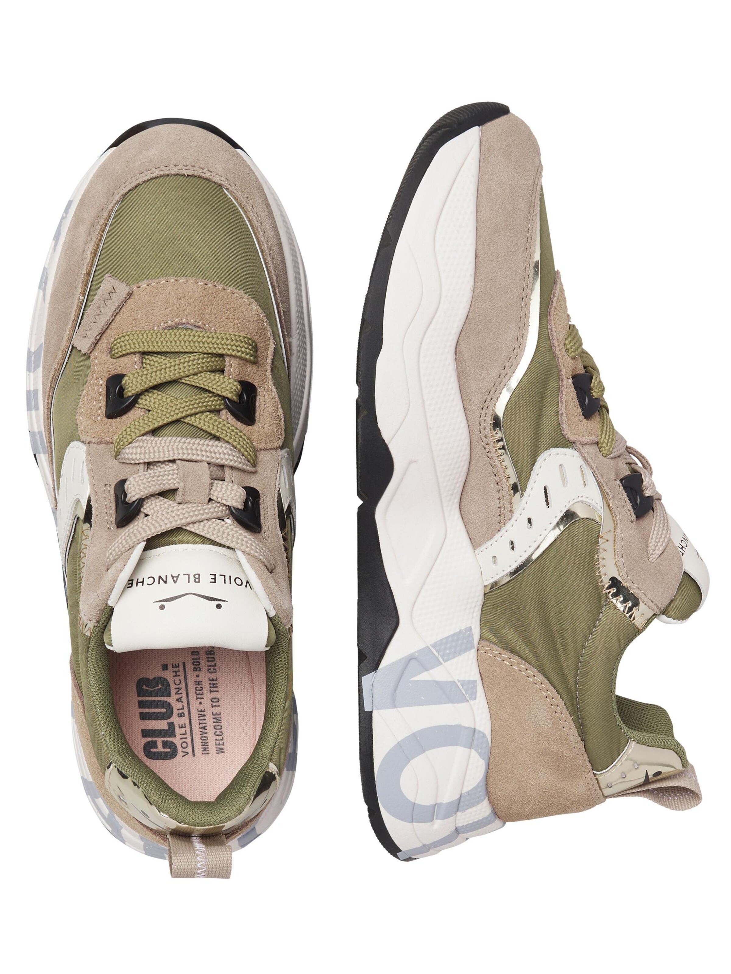 Voile blanche Lace-up shoe 'CLUB105.' in Green: front