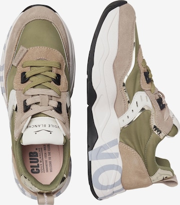 Voile blanche Lace-up shoe 'CLUB105.' in Green: front