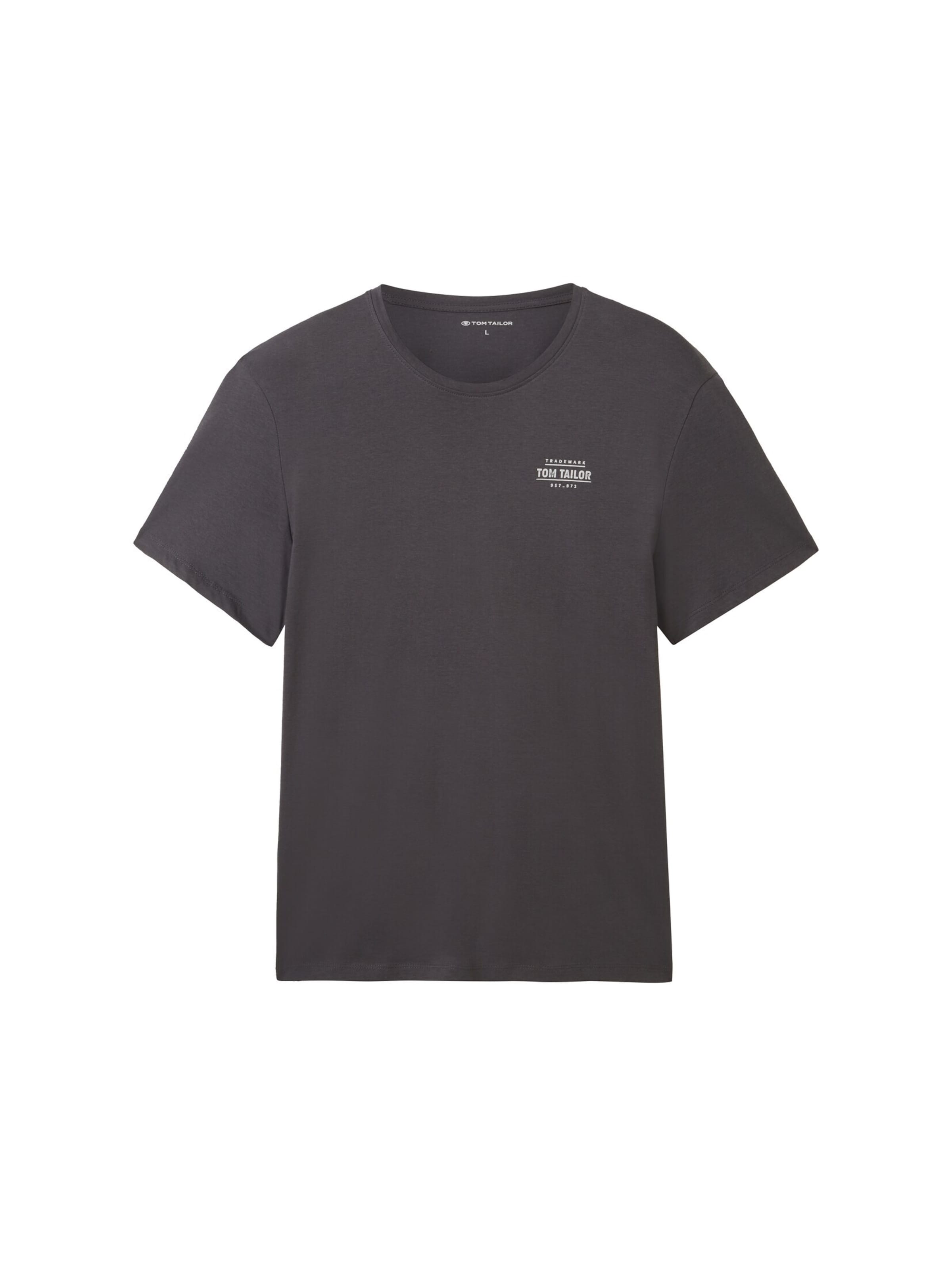 TOM TAILOR T-Shirt in Grau: Vorderseite