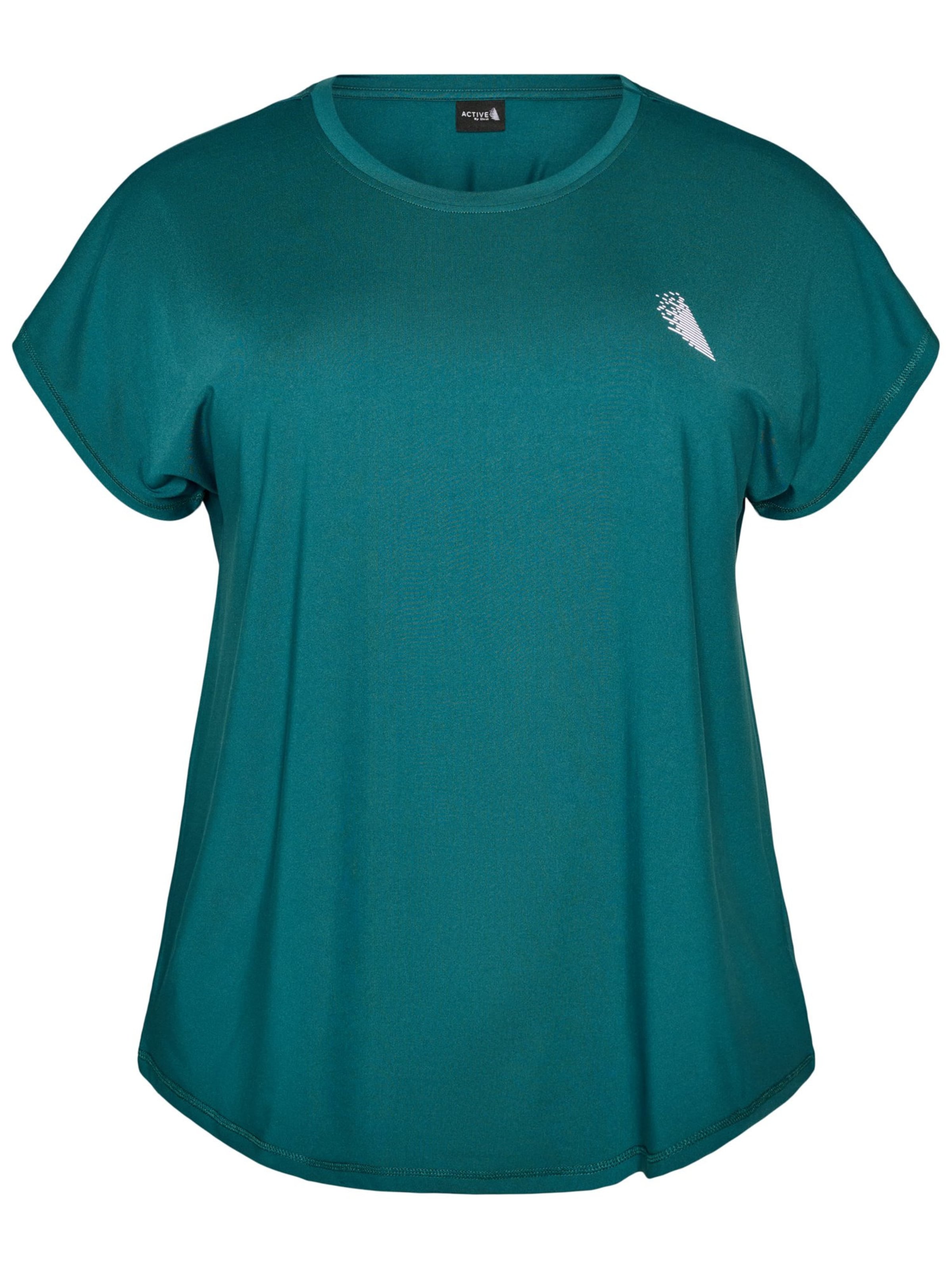 Active by Zizzi Funktionsshirt in Grün: Vorderseite