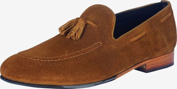 Chaussure basse Gordon & Bros en marron : devant