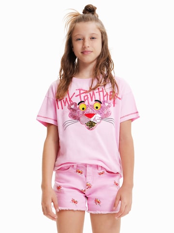 T-Shirt 'Pink Panther' Desigual en rose : devant