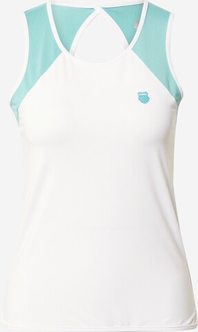 K-Swiss Performance Sports Top in White: front