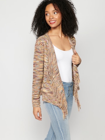 KOROSHI Knit cardigan in Mixed colours