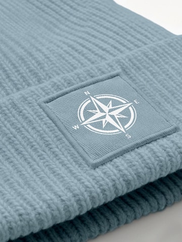 Neverless Beanie 'Windrose' in Blue