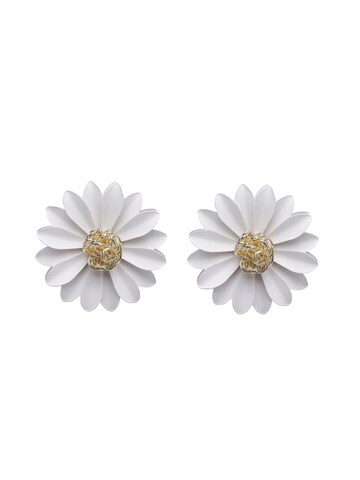 AVANT-GARDE PARIS Earrings 'Violetata' in White: front