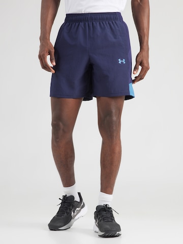 UNDER ARMOUR - regular Pantalón deportivo 'Tech Utility' en azul: frente