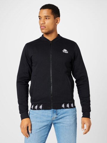 KAPPA Sweatjacke 'LORRAS' in Schwarz: predná strana