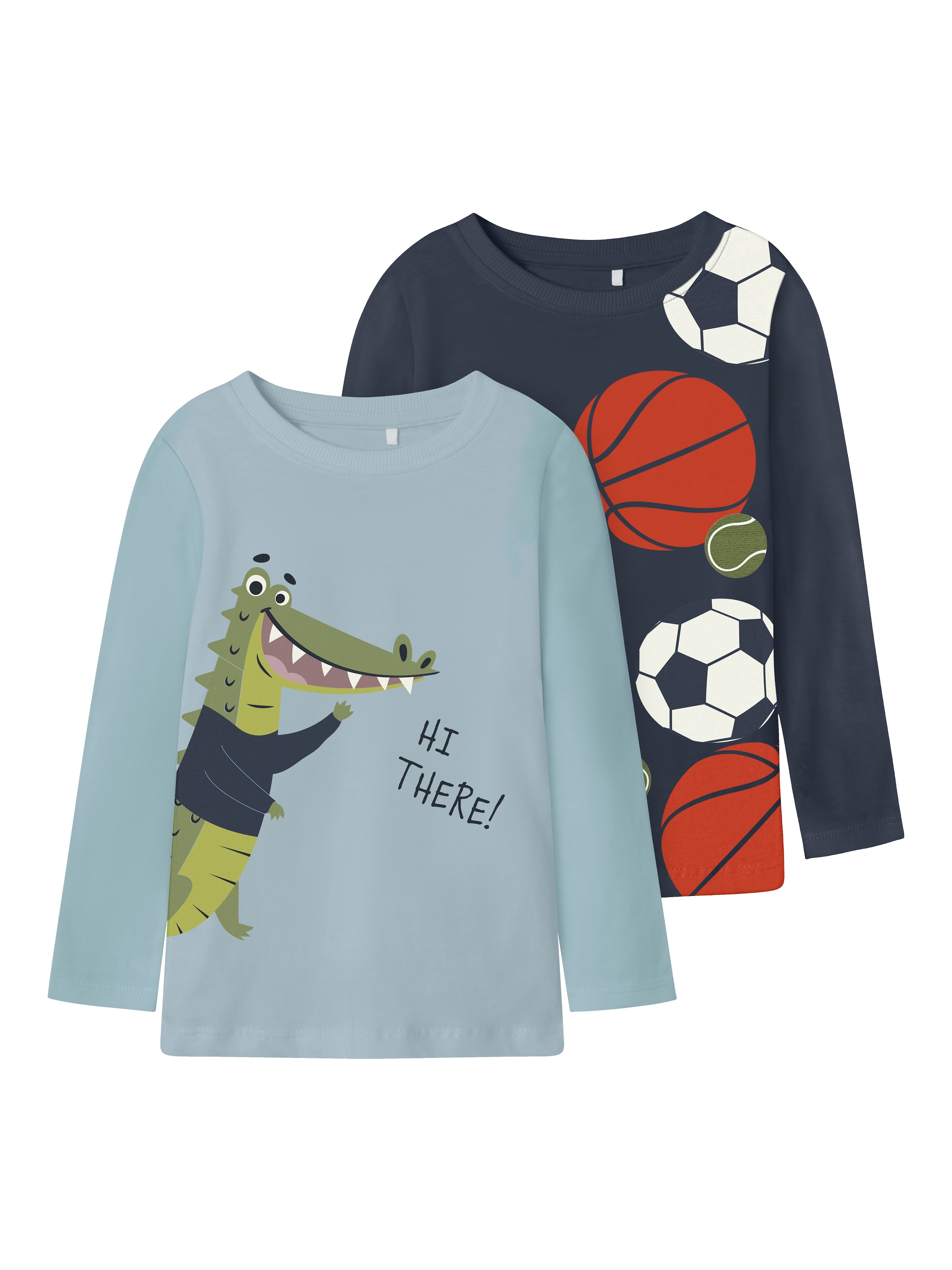 Tricou de la NAME IT pe albastru: față