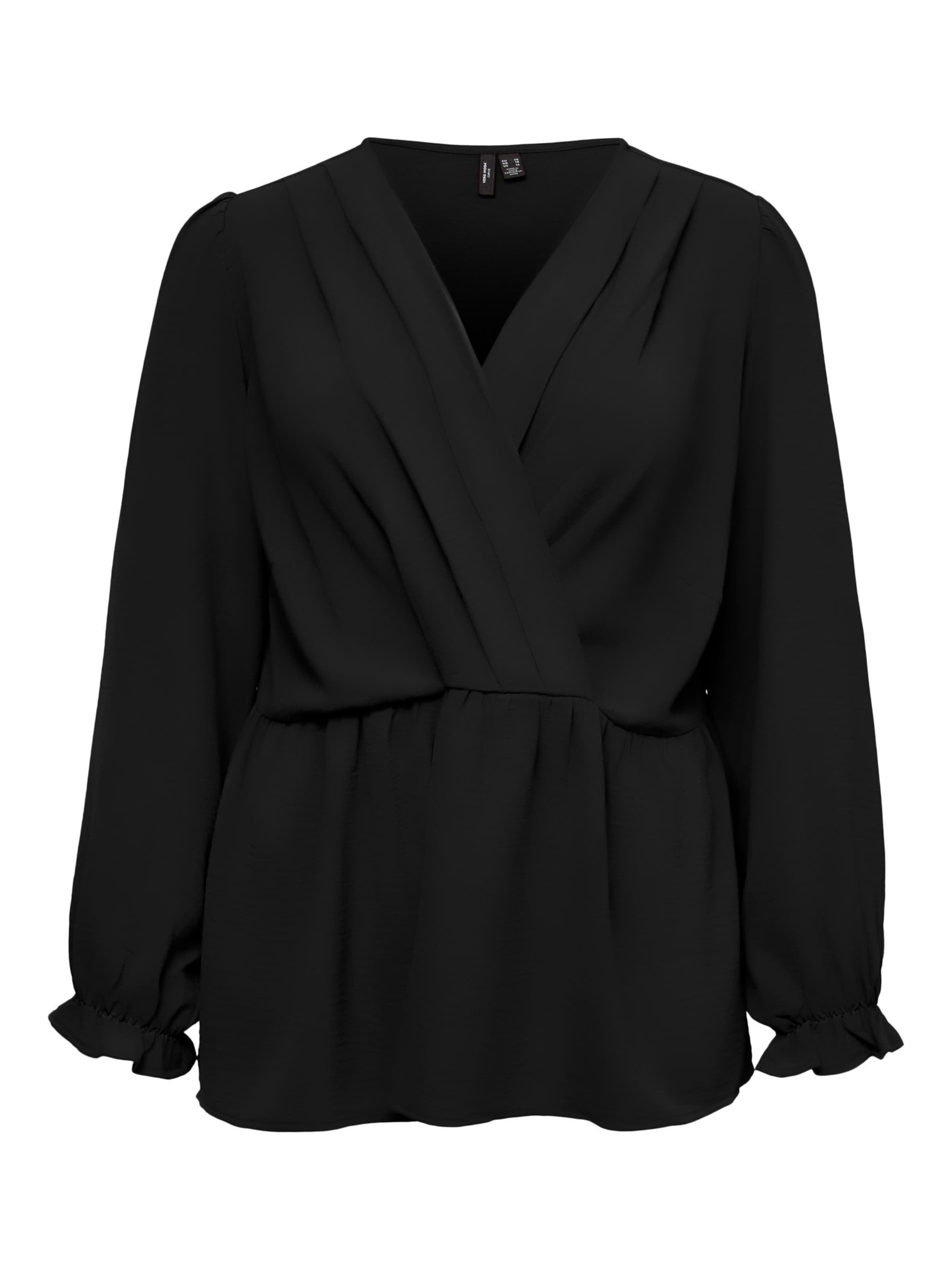 Vero Moda Curve - Blusa en negro: frente